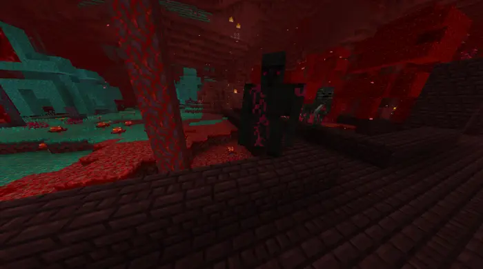 Fused monster in a dark fortress environment