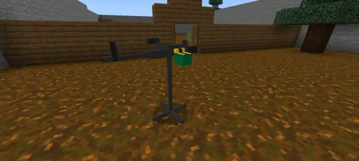 ALT text Turret in a rural mission map setting