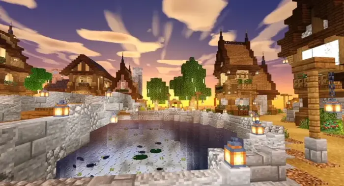 Realistic lighting and water with smooth shadows