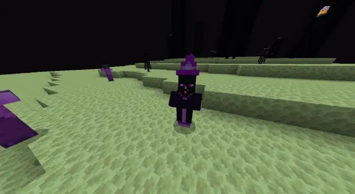 End-themed fused witch creature on terrain