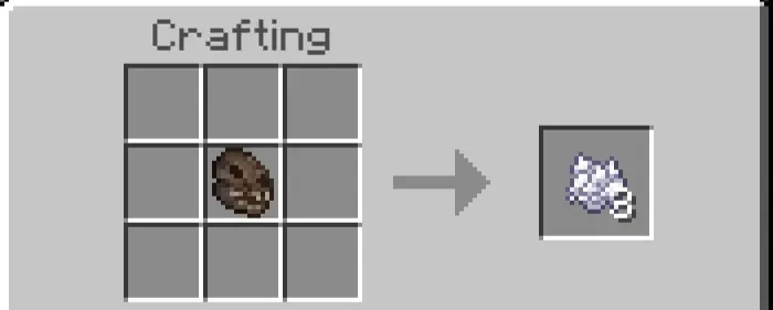 Bone crafting recipe using dire wolf skull