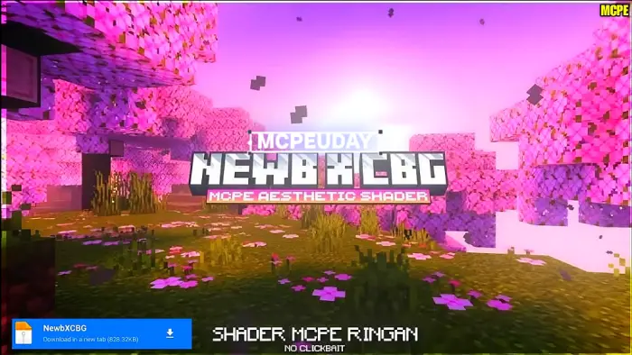 Pink cherry blossom trees with vivid lighting