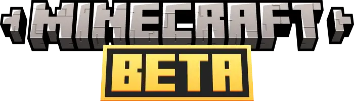 Blocky game logo with bold BETA label