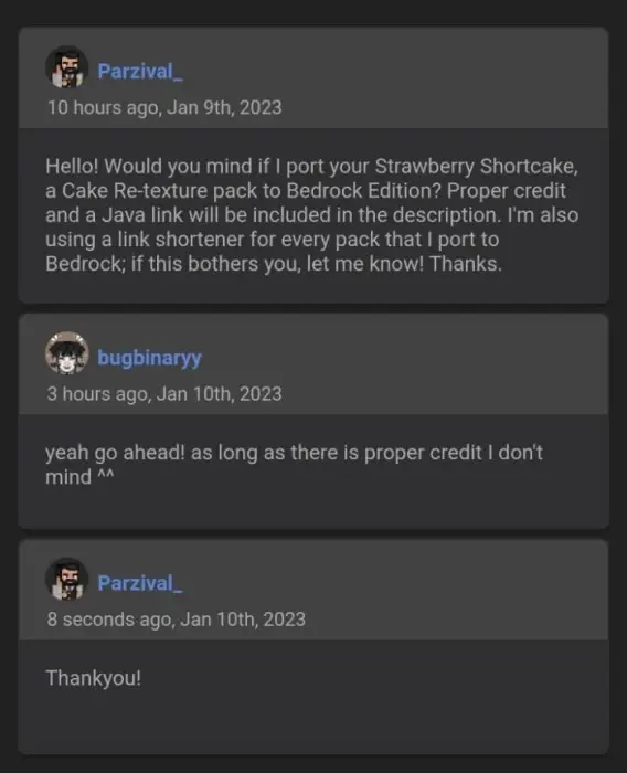 ALT text Comments approving cake retexture port