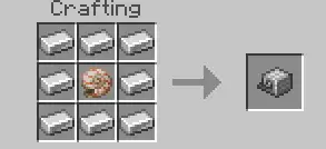 Crafting recipe for a rare helmet item