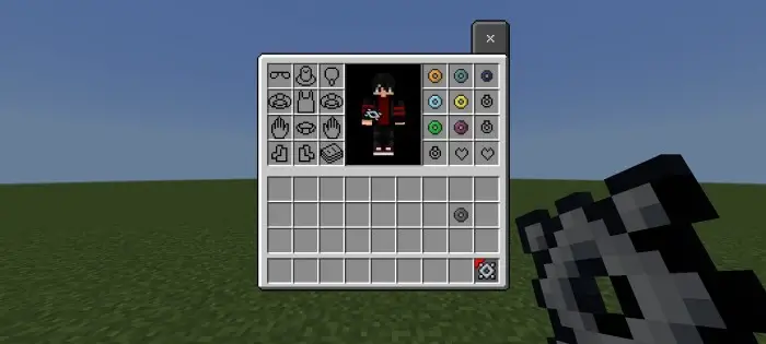 Inventory screen showing status effect rings