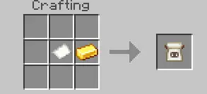 Crafting recipe for a rare item shown