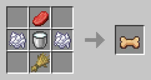 Crafting recipe for a bone-shaped treat
