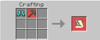 Boots and pickaxe crafting flight feather
