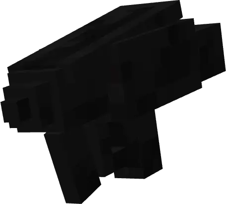 Blocky black turret model for post-apocalypse mod