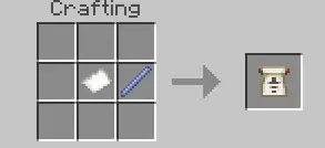 Crafting recipe for a rare item scroll