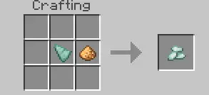 Crafting recipe for rare ingot item