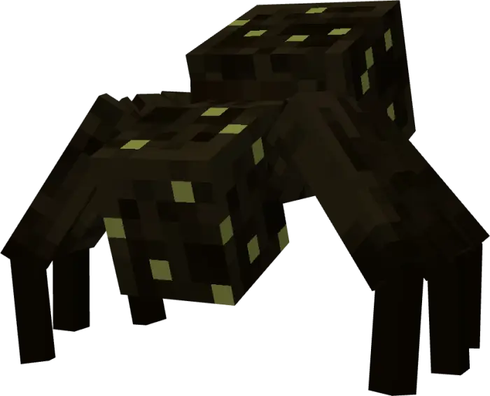 Mutated spider with glowing yellow spots