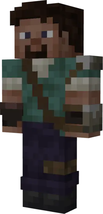 Blocky survivor character with rugged gear
