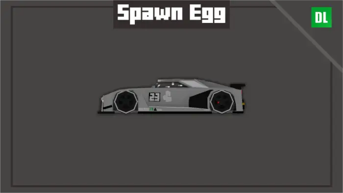Pixel art Nissan Vision GT spawn egg
