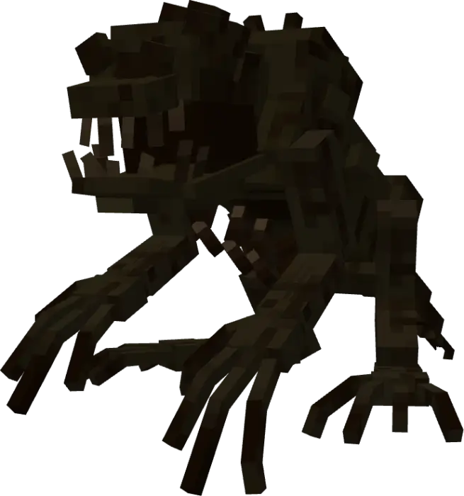 Mutated hostile creature with dark limbs