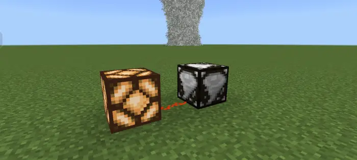 Weather sensor blocks with tornado in distance