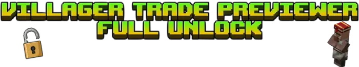 Text Villager Trade Previewer Full Unlock