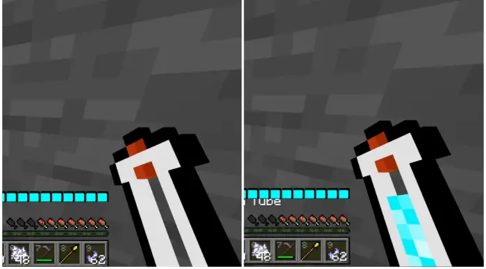 Mana bar and magic wand mod interface