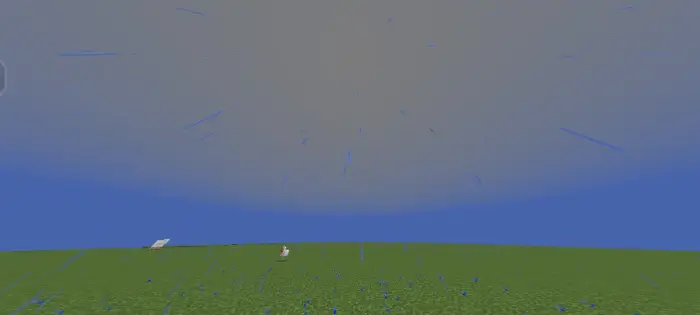 Rain falling under dark stormy clouds