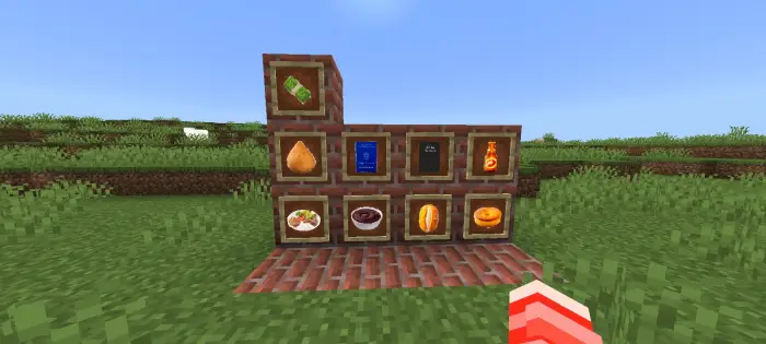 Brazilian foods and themed items display