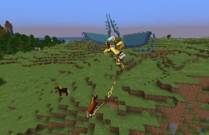 Golden Gabriel boss model battles animals