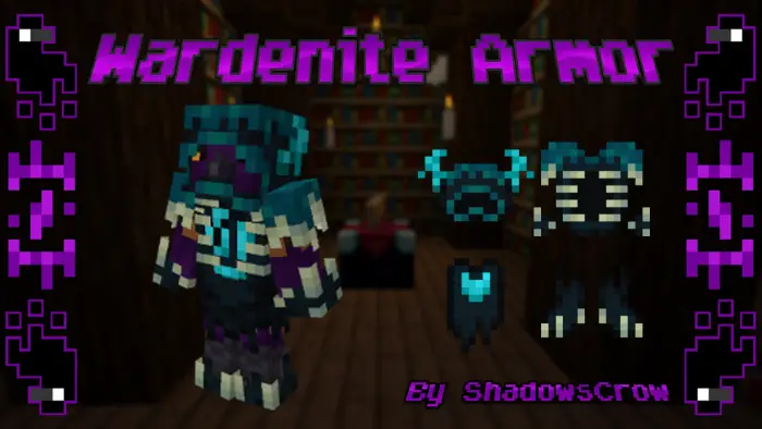 Warden-themed armor texture pack display