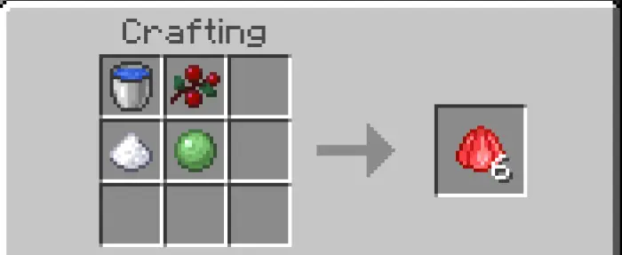 Crafting recipe for berry-based jelly