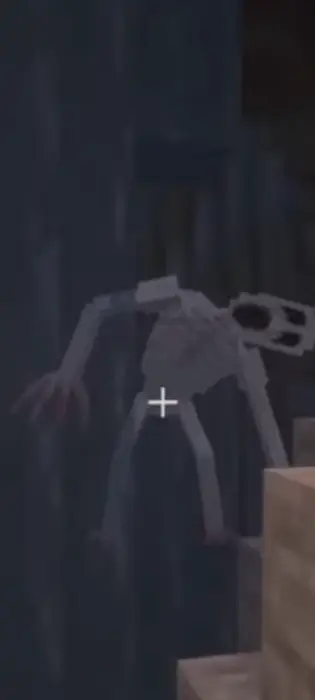 Creepy stalker entity lurking in shadows