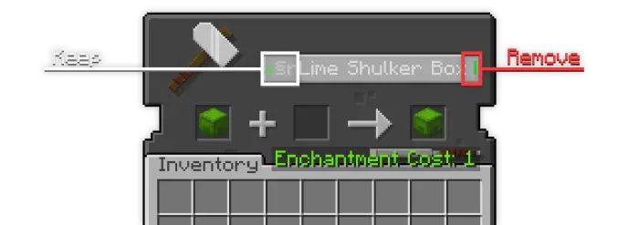 Colorful block-themed inventory interface