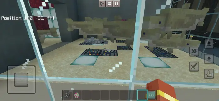 Sharks swimming in an aquarium exhibit.