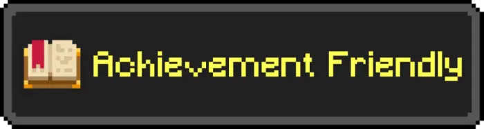 Book icon and Achievement Friendly text