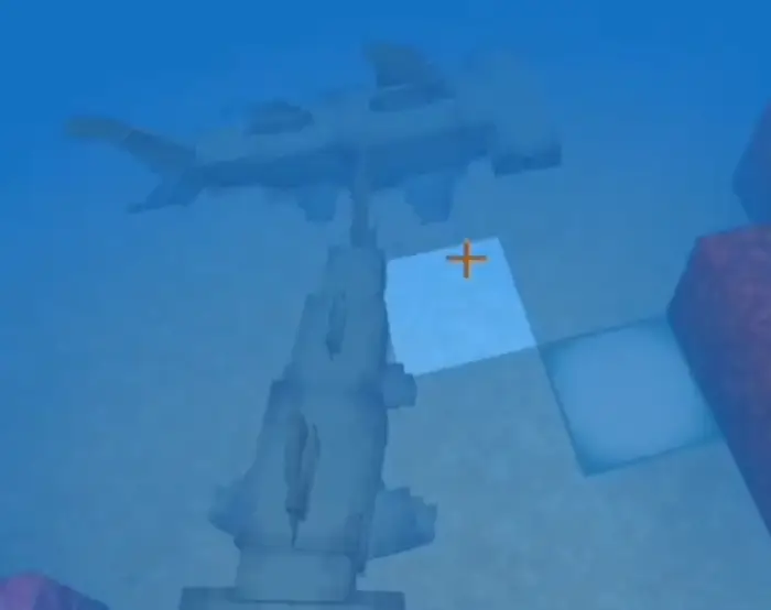 Blocky hammerhead sharks swimming underwater