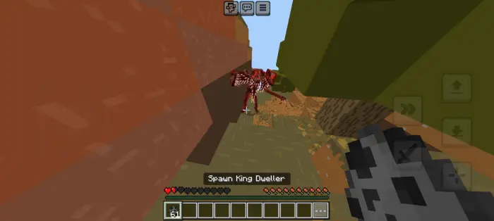 Player encounters Hydra Dweller in a cave