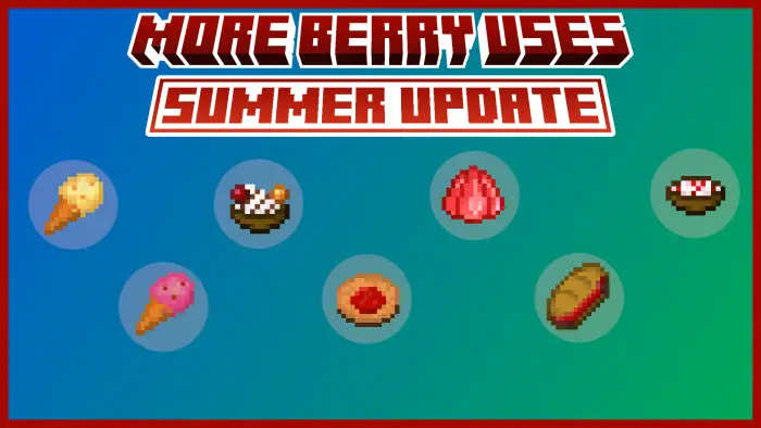 Pixel art berry foods and desserts icons