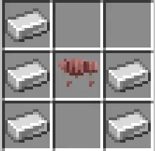 Wolf armor crafting recipe with iron ingots