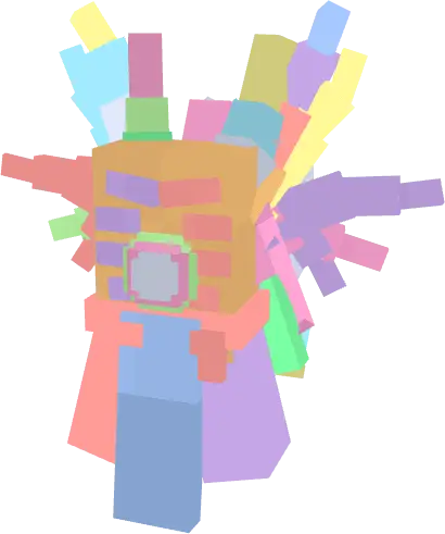 Colorful 3D armor trim with unique shapes