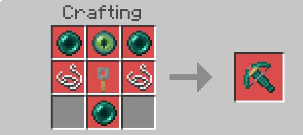 Custom crossbow crafting recipe display