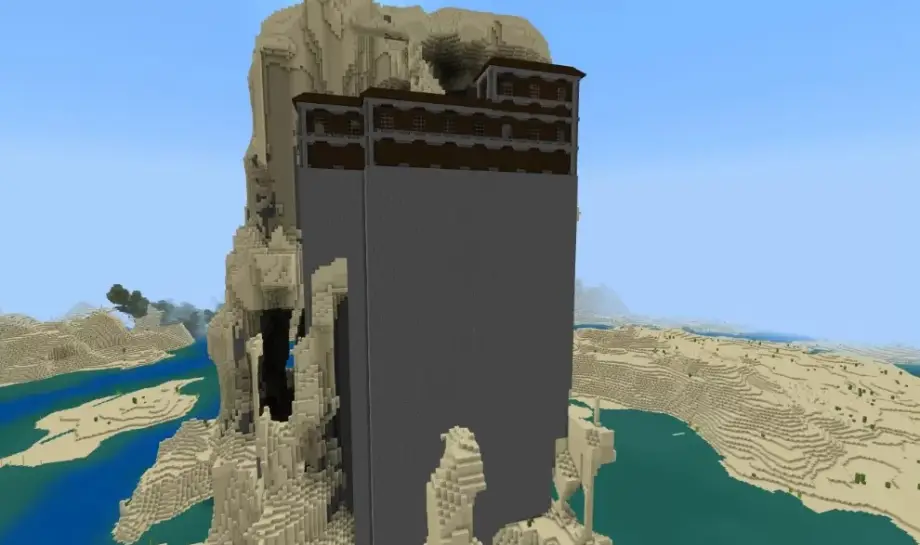 Thumbnail: Desert with a Tall Mansion Seed