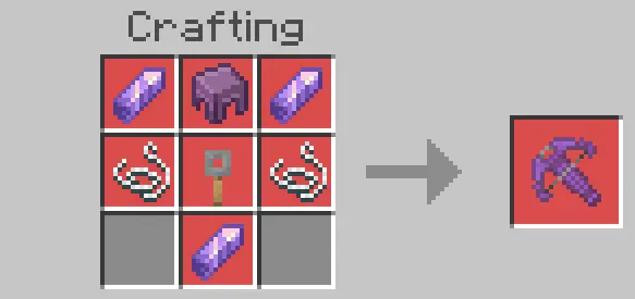 Crafting recipe for a new crossbow