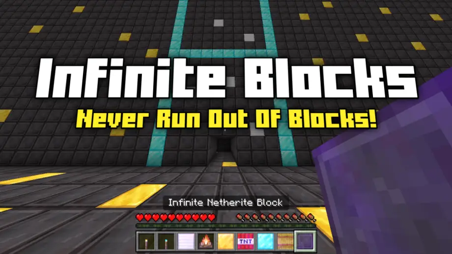 Thumbnail: Infinite Blocks Addon (Never Run Out Of Blocks!)