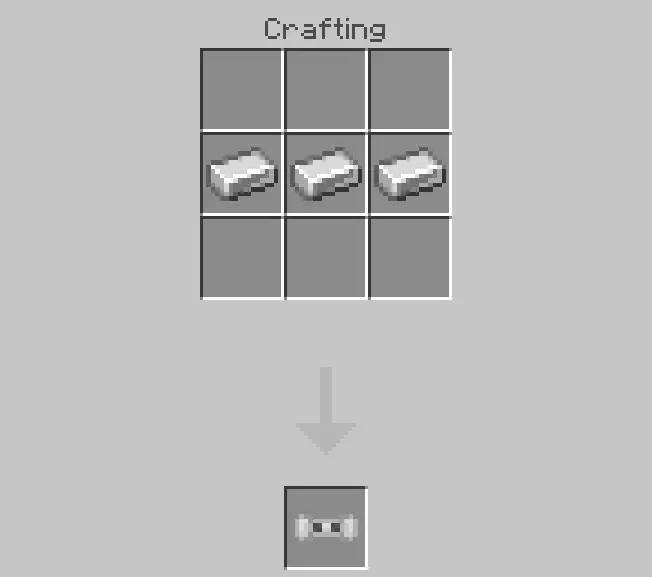 Crafting recipe for a hoverboard part