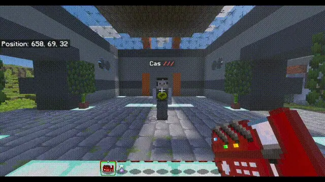 Trainer battle scene in Pok&eacute;drock addon