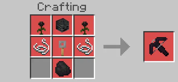 Custom crossbow crafting recipe grid