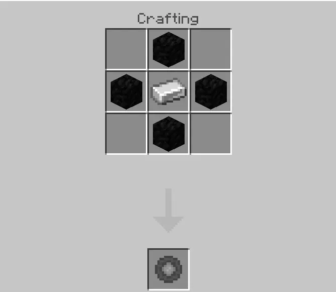 Crafting recipe for a hoverboard part