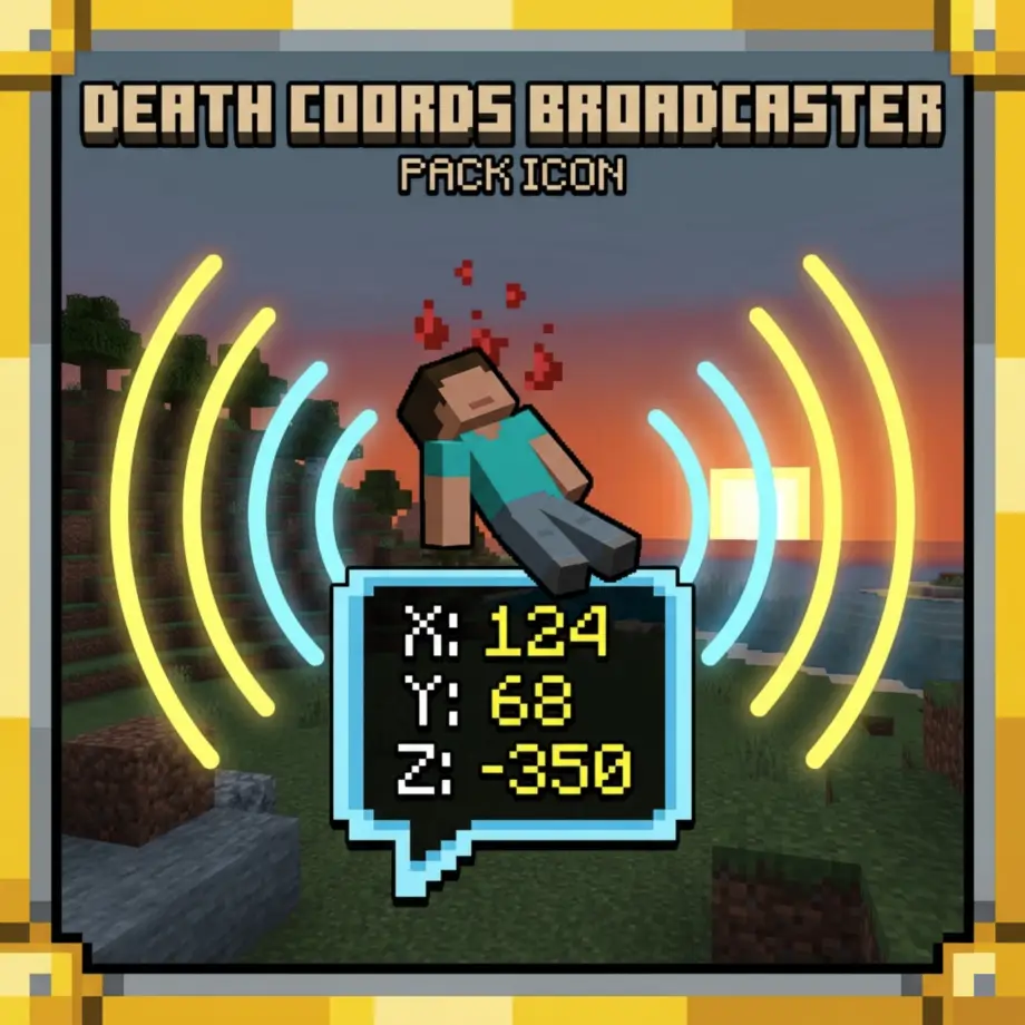Thumbnail: DeathCoordsBroadcast for Minecraft Bedrock