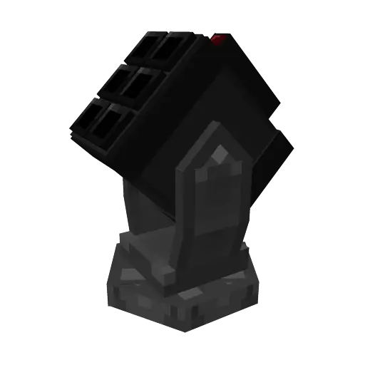 Blocky automated security turret model