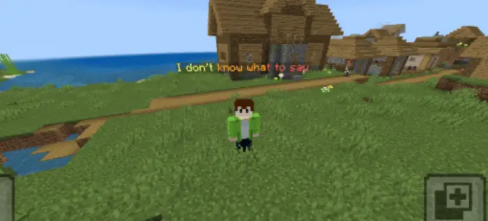 Player with chat bubble above their head