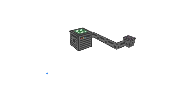 Pixel art storage system with connected chests