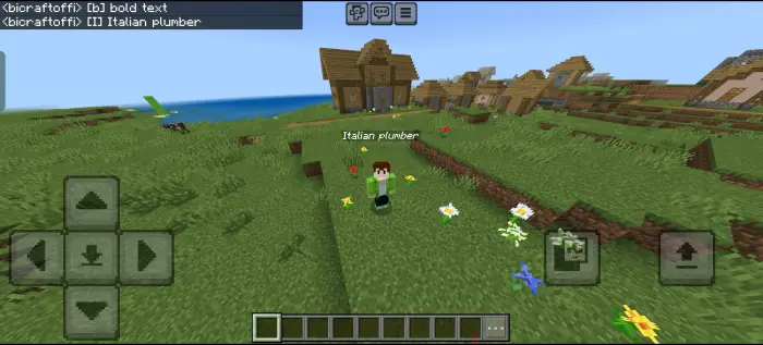 Player with chat bubble above their head